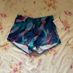 Athleta Blue and Purple Athletic Shorts